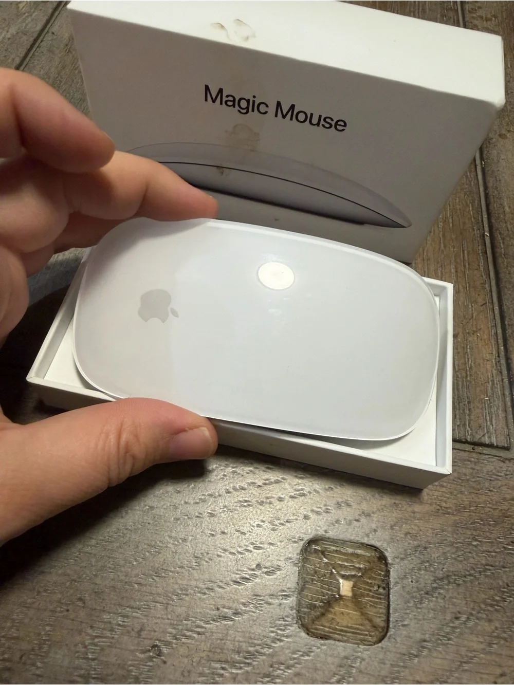 Apple Magic Mouse — White and Silver Wireless Multi‑Touch Mouse